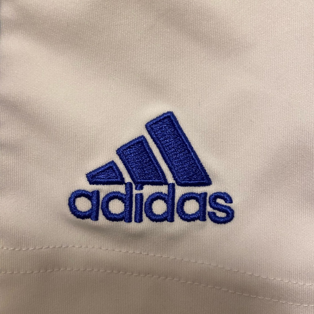 ADIDAS Climacool Men's White / Blue Stripes Active Gym Basketball Shorts Sz. M - Picture 4 of 7